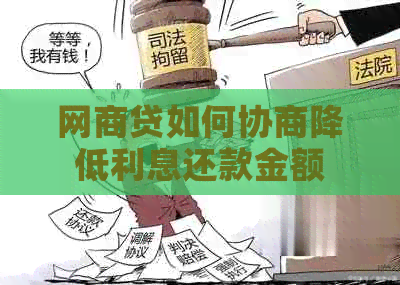 白条贷如何协商降低利息还款金额