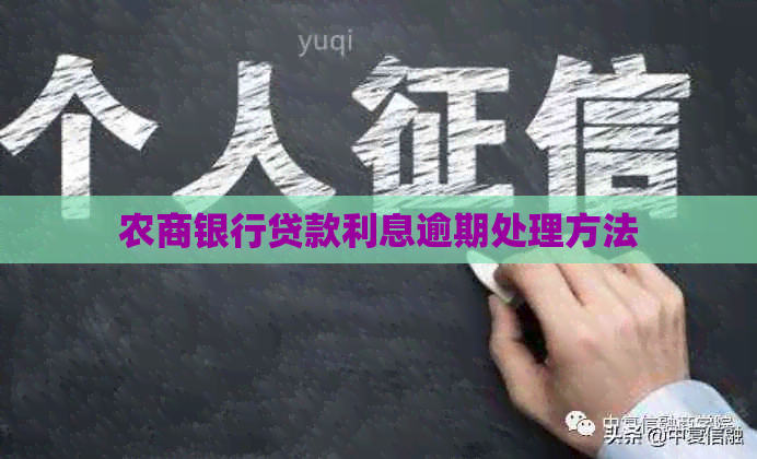 农商银行贷款利息逾期处理方法