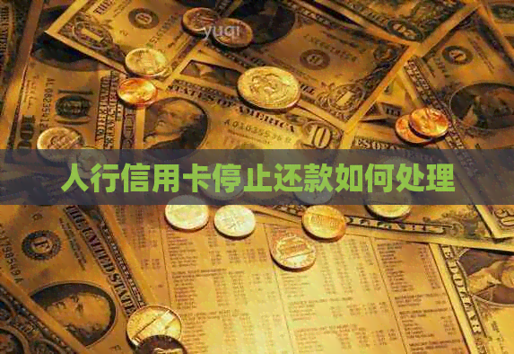 人行信用卡停止还款如何处理