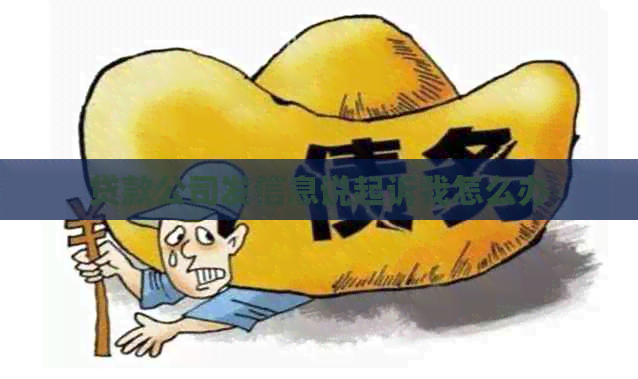 贷款公司发信息说起诉我怎么办
