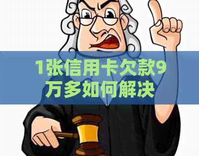 1张信用卡欠款9万多如何解决