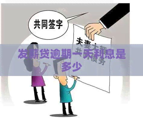 发薪贷逾期一天利息是多少