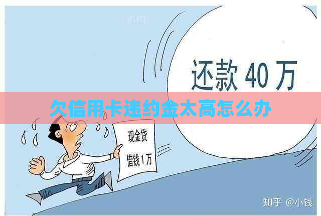 欠信用卡违约金太高怎么办