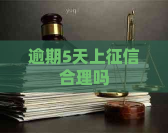 逾期5天上合理吗
