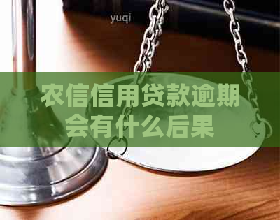 农信信用贷款逾期会有什么后果