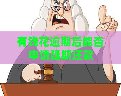 有钱花逾期后能否申请延期还款