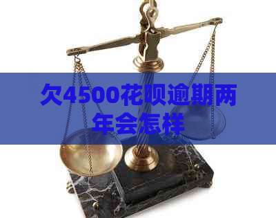 欠4500白条逾期两年会怎样
