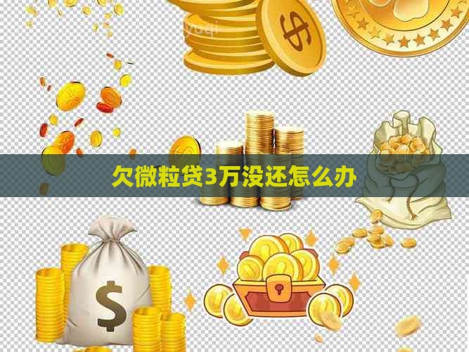 欠微粒贷3万没还怎么办