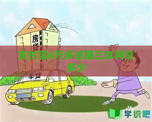 信用卡6万多逾期三年利息多少