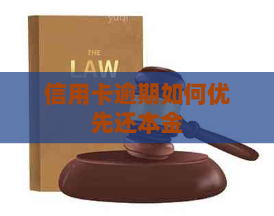 信用卡逾期如何优先还本金