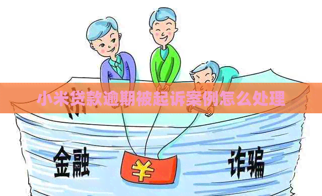 小米贷款逾期被起诉案例怎么处理