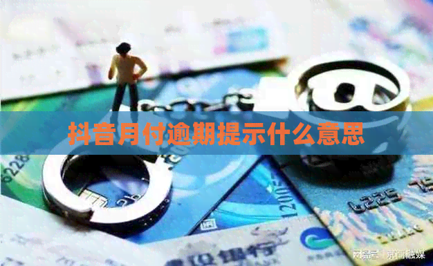 抖音月付逾期提示什么意思