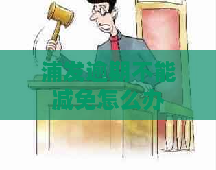 浦发逾期不能减免怎么办