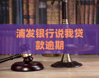 浦发银行说我贷款逾期