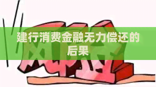 建行消费金融无力偿还的后果