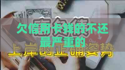 欠信用卡钱的不还最严重的