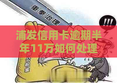 浦发信用卡逾期半年11万如何处理