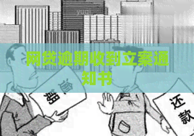 网贷逾期收到立案通知书