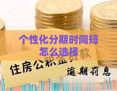 个性化分期时间短怎么选择