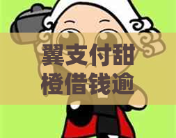 翼支付甜橙借钱逾期三个月