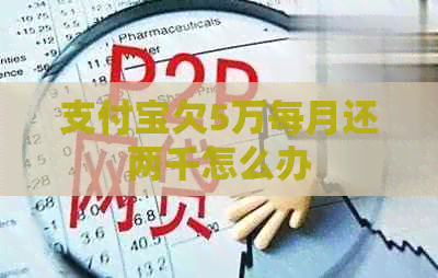 信用卡欠5万每月还两千怎么办