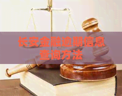 长安金融逾期信息查询方法