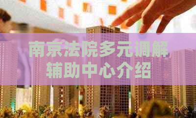 南京法院多元调解辅助中心介绍
