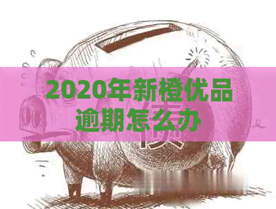 2020年新橙优品逾期怎么办