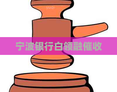 宁波银行白领融