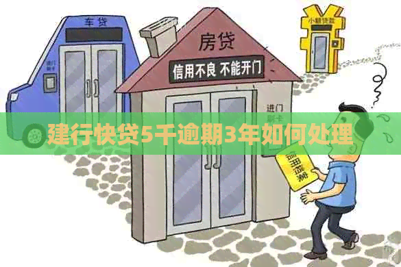 建行快贷5千逾期3年如何处理