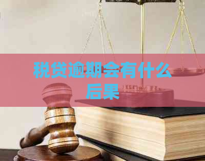 税贷逾期会有什么后果