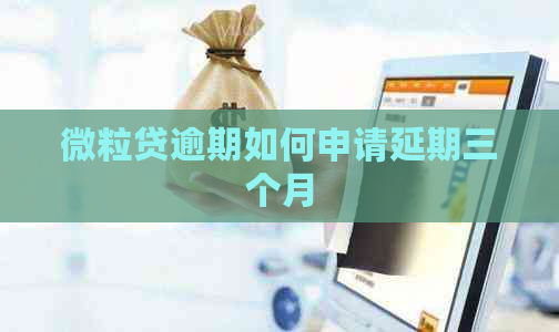 微粒贷逾期如何申请延期三个月