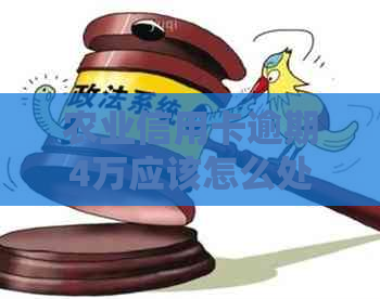 农业信用卡逾期4万应该怎么处理