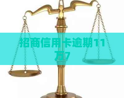 招商信用卡逾期11万7