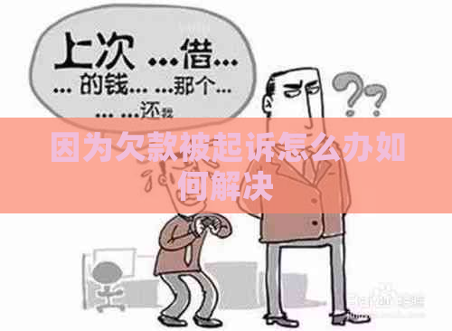 因为欠款被起诉怎么办如何解决