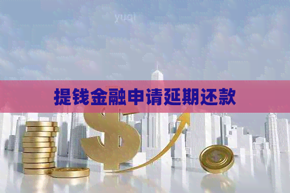 提钱金融申请延期还款