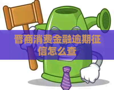 晋商消费金融逾期怎么查