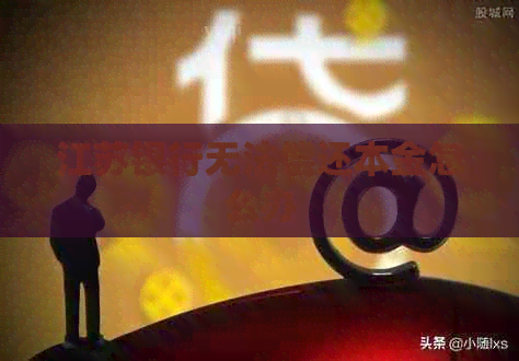 江苏银行无法偿还本金怎么办
