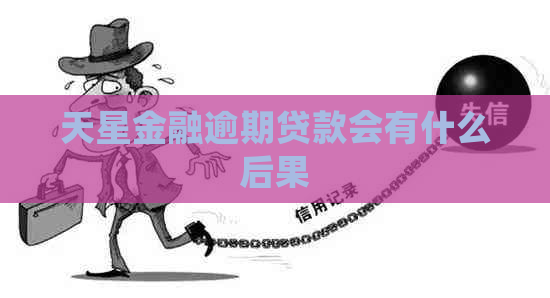 天星金融逾期贷款会有什么后果