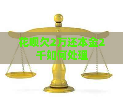 白条欠2万还本金2千如何处理