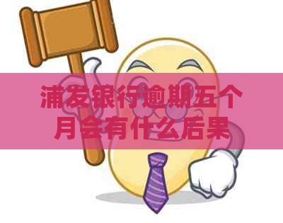 浦发银行逾期五个月会有什么后果