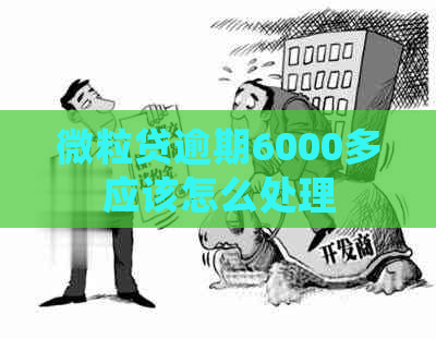 微粒贷逾期6000多应该怎么处理