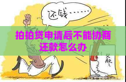 申请后不能协商还款怎么办
