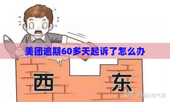 美团逾期60多天起诉了怎么办