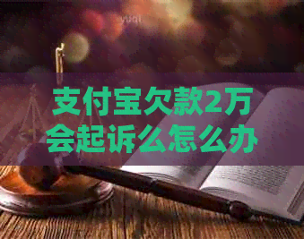 信用卡欠款2万会起诉么怎么办理