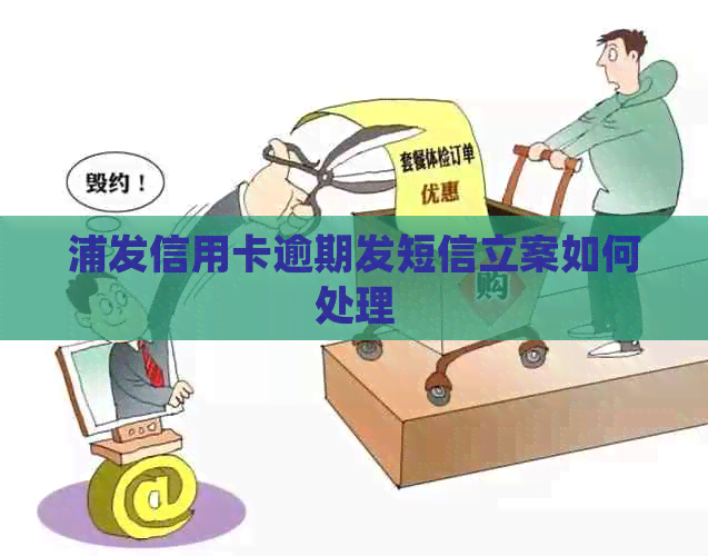 浦发信用卡逾期发短信立案如何处理