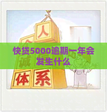 快贷5000逾期一年会发生什么