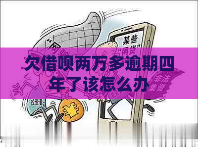 欠信用卡两万多逾期四年了该怎么办