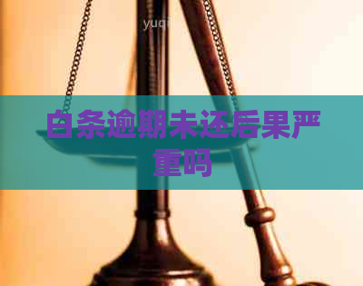 白条逾期未还后果严重吗