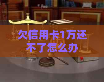 欠信用卡1万还不了怎么办